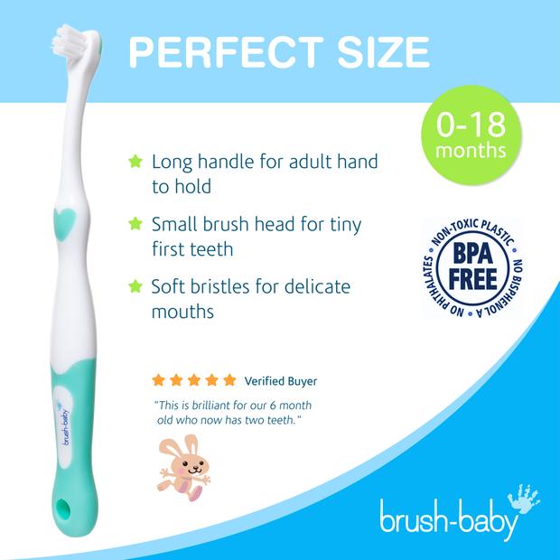 Brush Baby First Brush 0- 18 Months - Pink | Marron's Pharmacy