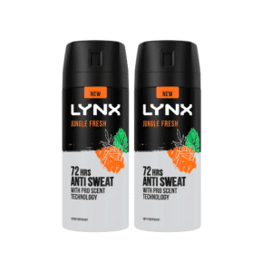 Lynx Jungle Fresh 72HRS Anti Sweat Antiperspirant Twin Pack