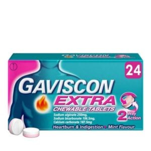 Gaviscon Extra Chewable Tablets Peppermint Flavour