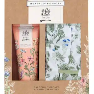 Heathcote & Ivory In The Garden Gardening Gloves & Hand Cream Set